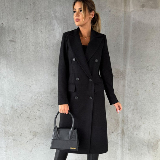 Lässiger warmer Damen-Winter-Trenchcoat