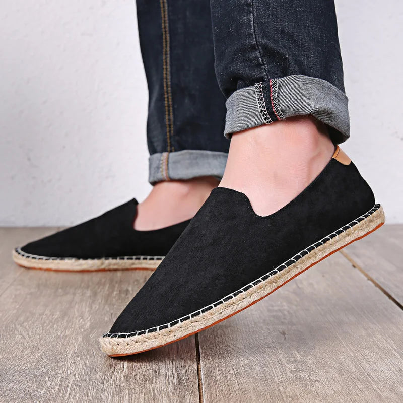 Atmungsaktive Patchwork-Espadrilles