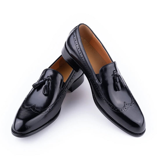 Handgefertigte Loafers mit Quaste