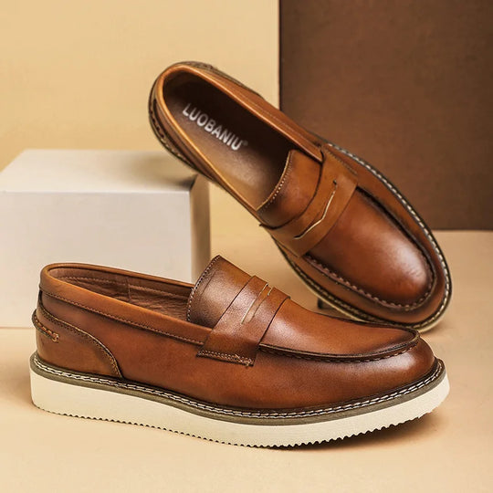 Loafer aus echtem Leder