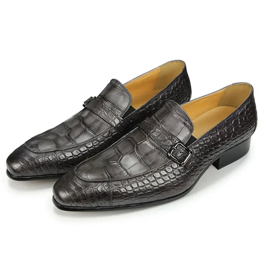 Luxuriöse handgefertigte Loafers aus Leder