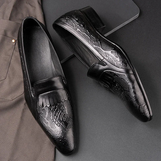 Cowhide business shoes for men 