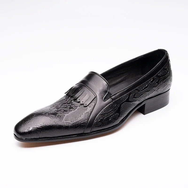 Cowhide business shoes for men 