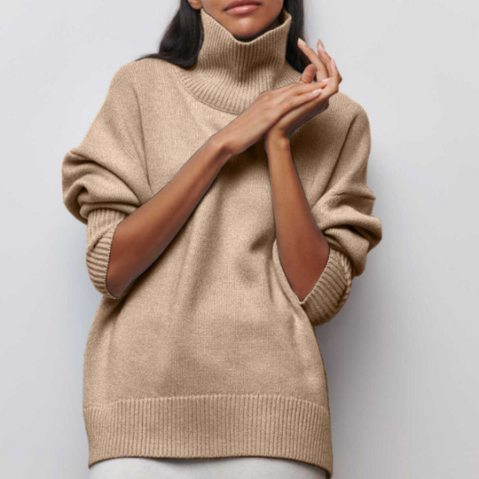 high collar sweater for women