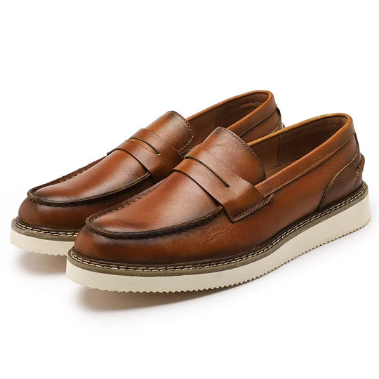 Loafer aus echtem Leder