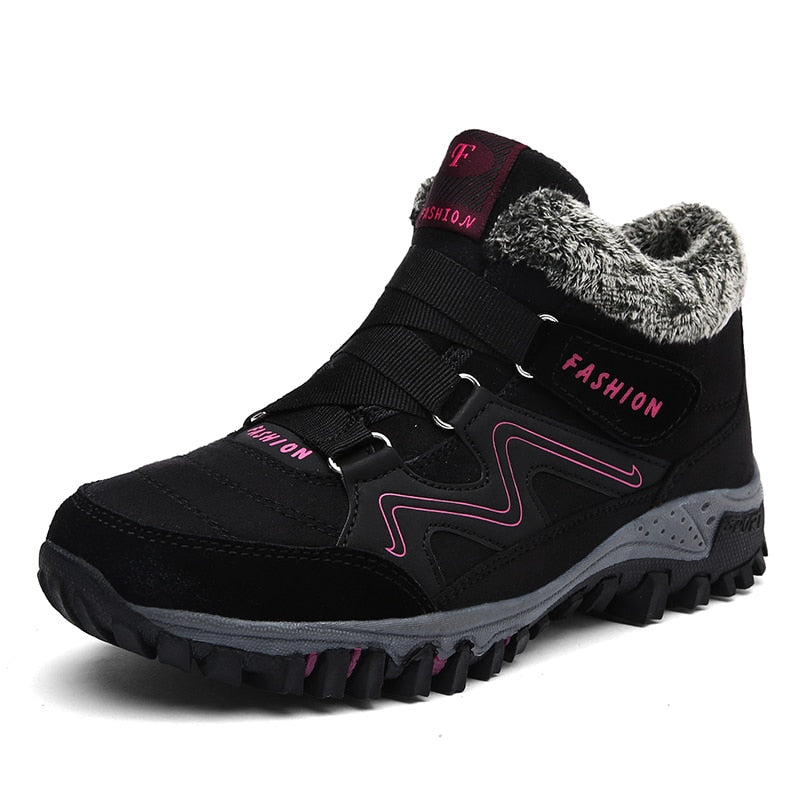 Orthopedic winter shoes made of fleece