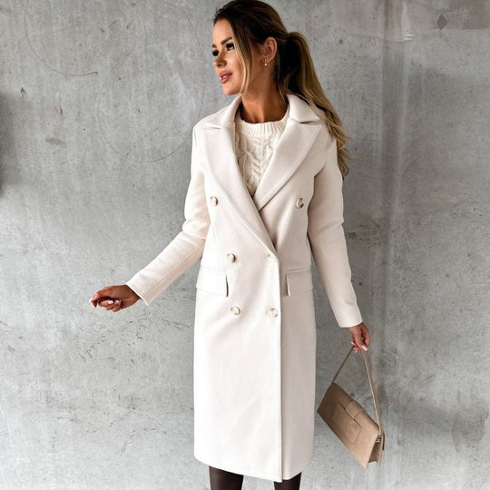 Lässiger warmer Damen-Winter-Trenchcoat