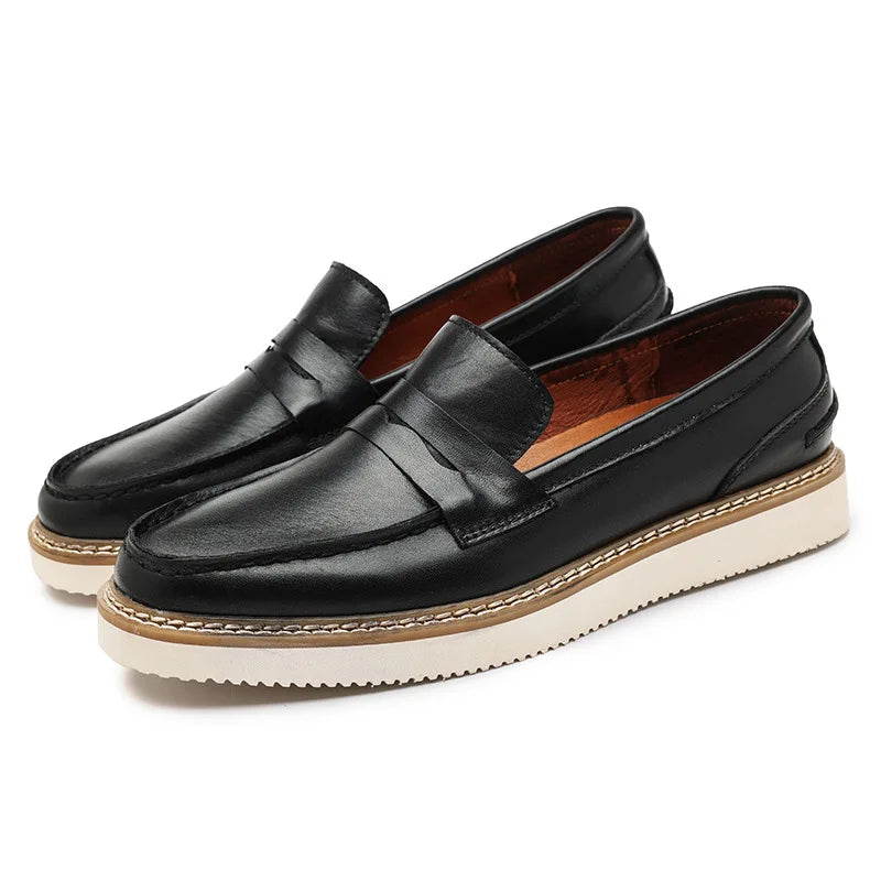 Loafer aus echtem Leder