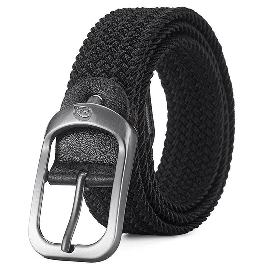 Casual woven elastic belt 