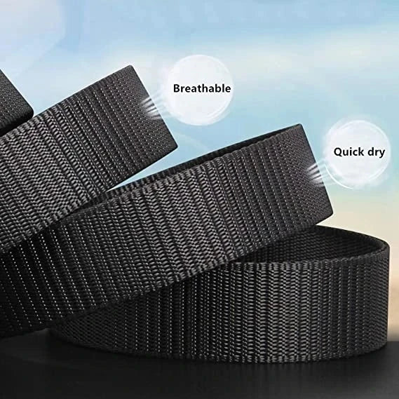 nylon belt with automatic buckle