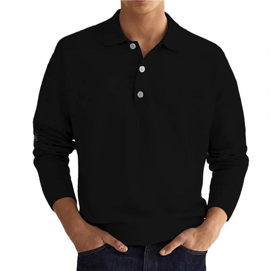 Long-sleeved polo in regular fit