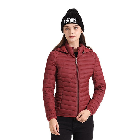 Ultraleichte wattierte Jacke für Frauen