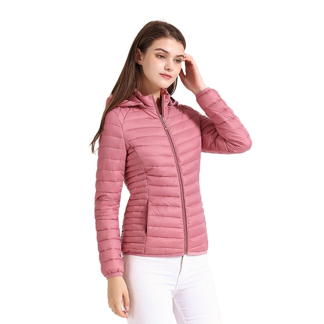 Ultraleichte wattierte Jacke für Frauen