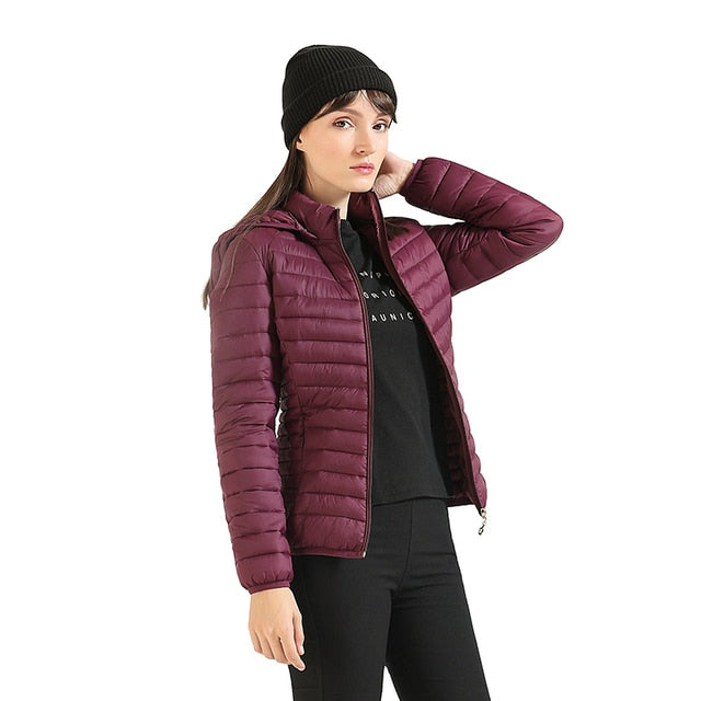 Ultraleichte wattierte Jacke für Frauen