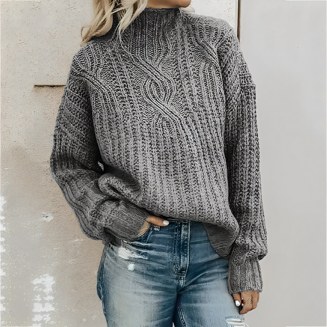 Gemütlicher Strickpullover für Frauen