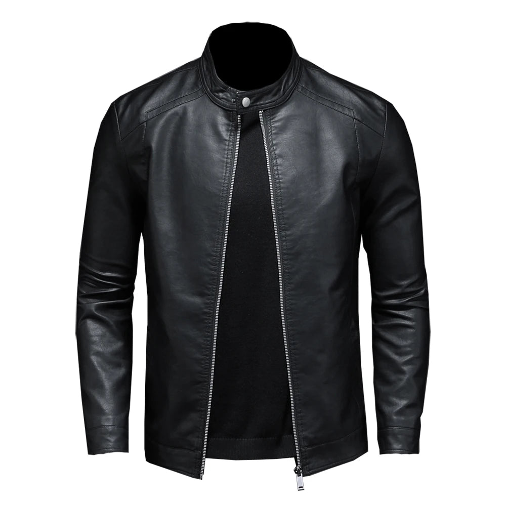 Slim Fit Lederjacke für Männer