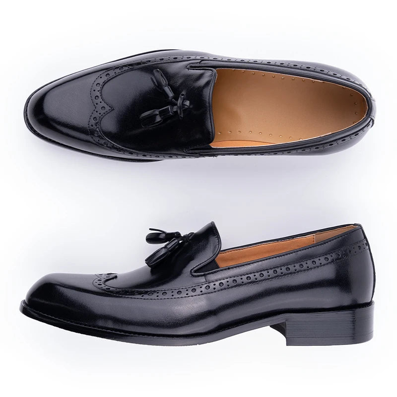 Handgefertigte Loafers mit Quaste