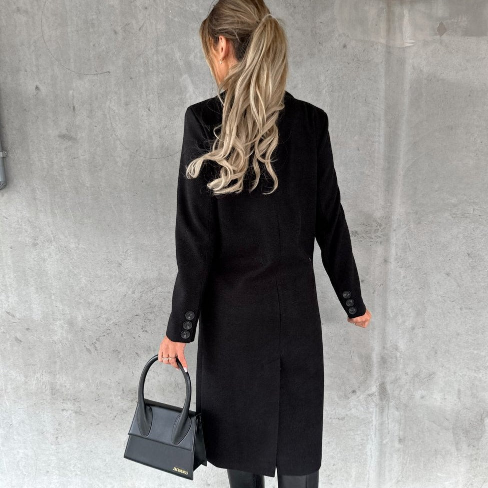 Lässiger warmer Damen-Winter-Trenchcoat