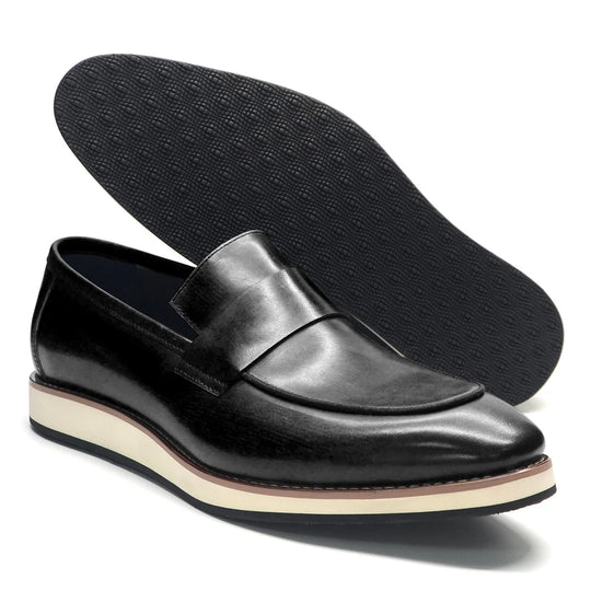 Luxe Leather Penny Loafers 