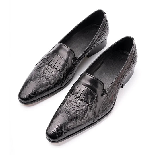 Cowhide business shoes for men 