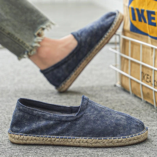 Handgefertigte gewebte Espadrilles