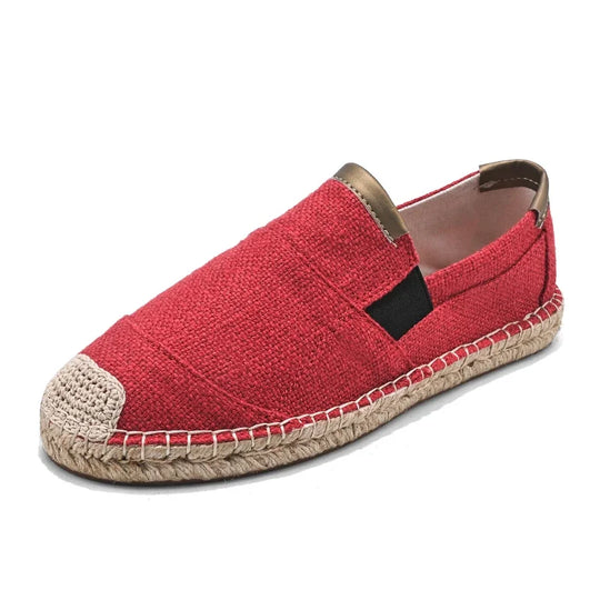 Handgefertigte gewebte Espadrilles