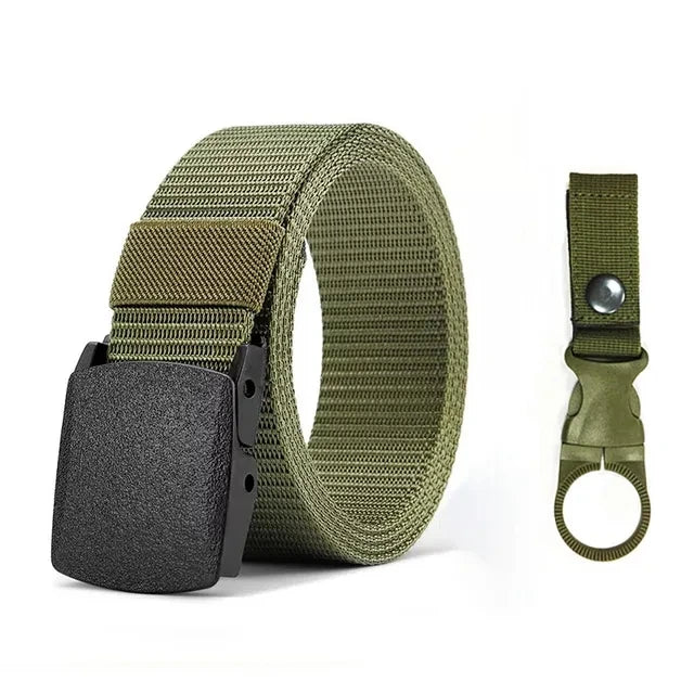 nylon belt with automatic buckle