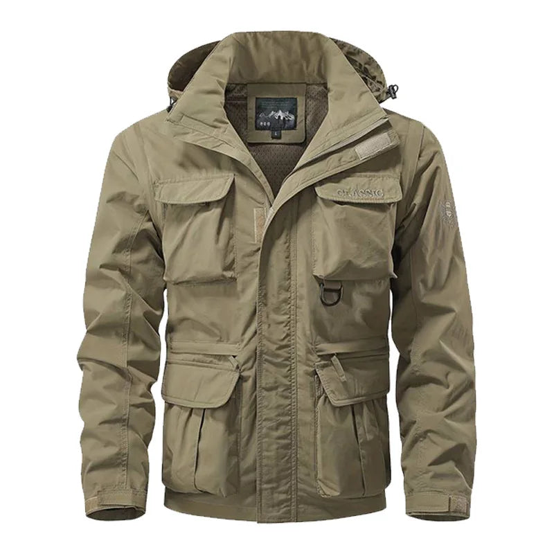 Breathable Cargo Jacket for Men