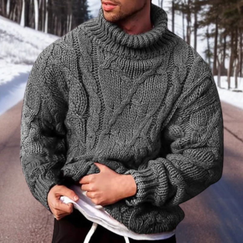 Warm thick sweater for men