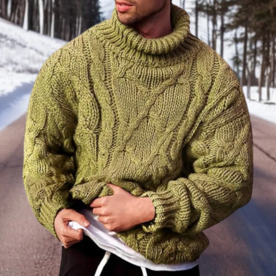 Warm thick sweater for men