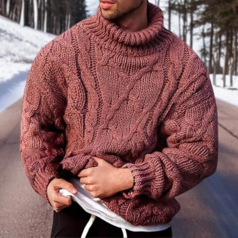 Warm thick sweater for men