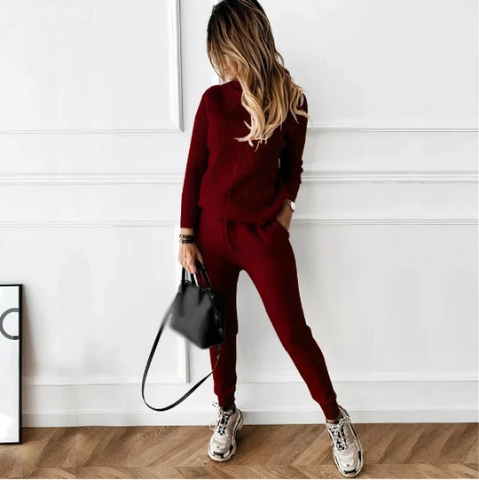 turtleneck sweater and pants for women