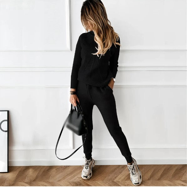 turtleneck sweater and pants for women