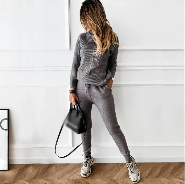 turtleneck sweater and pants for women