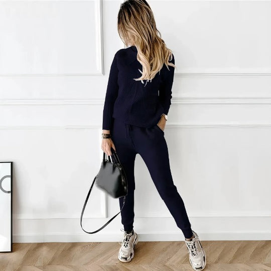 turtleneck sweater and pants for women