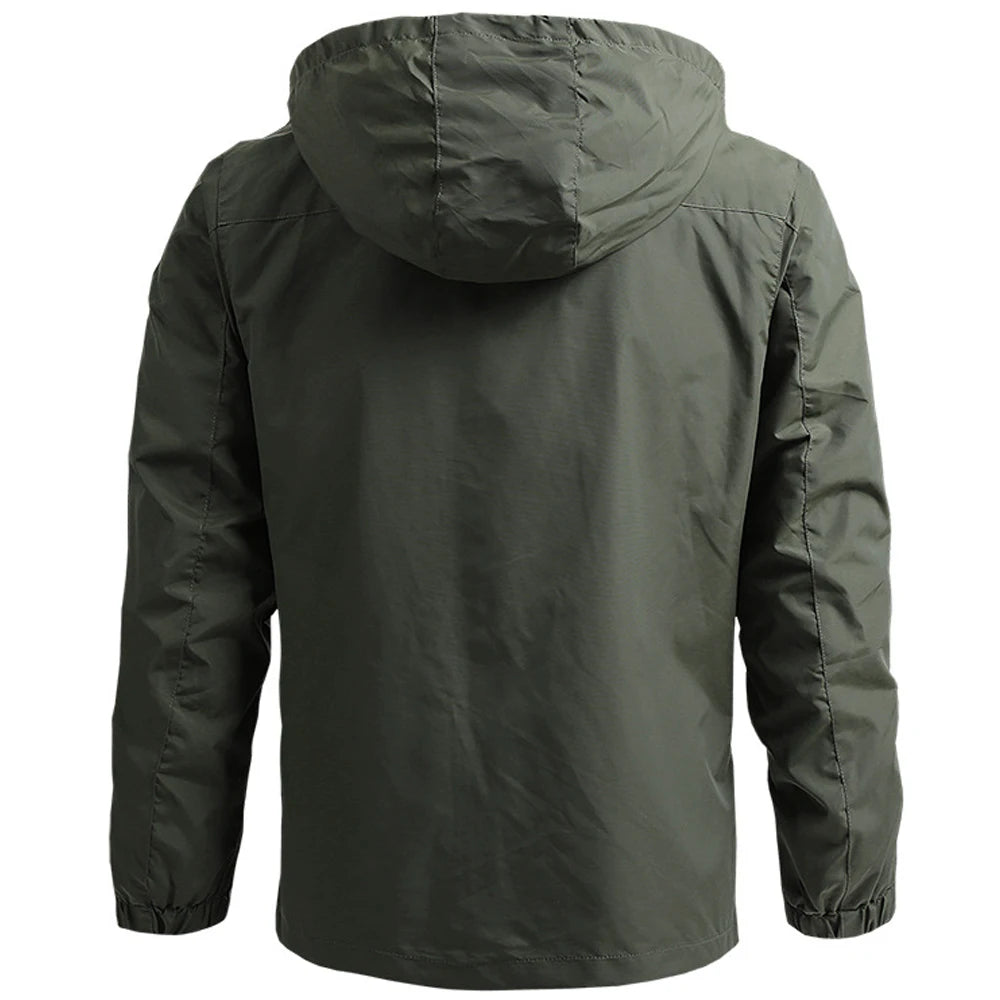 Tactical Waterproof Hooded Windbreaker für Männer