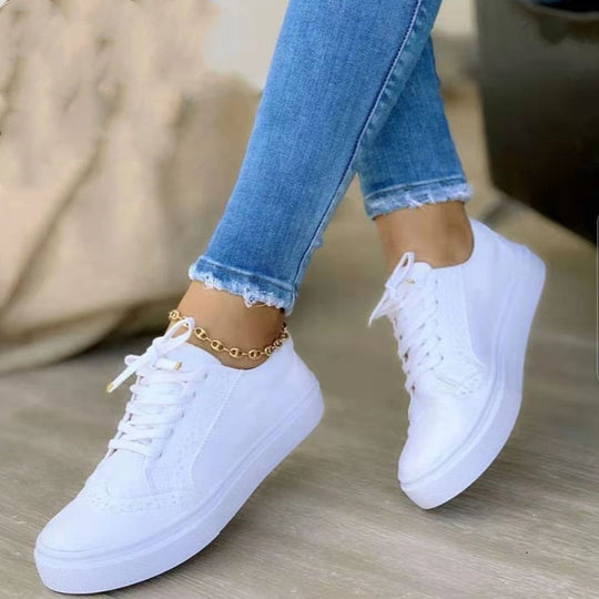 Damen Sneaker mit Schnürsenkeln