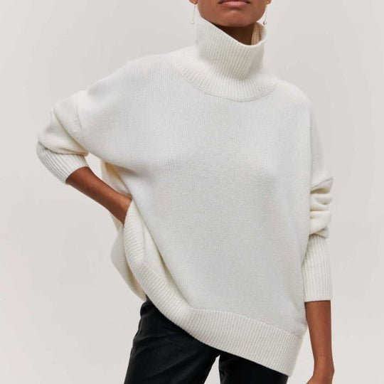 high collar sweater for women