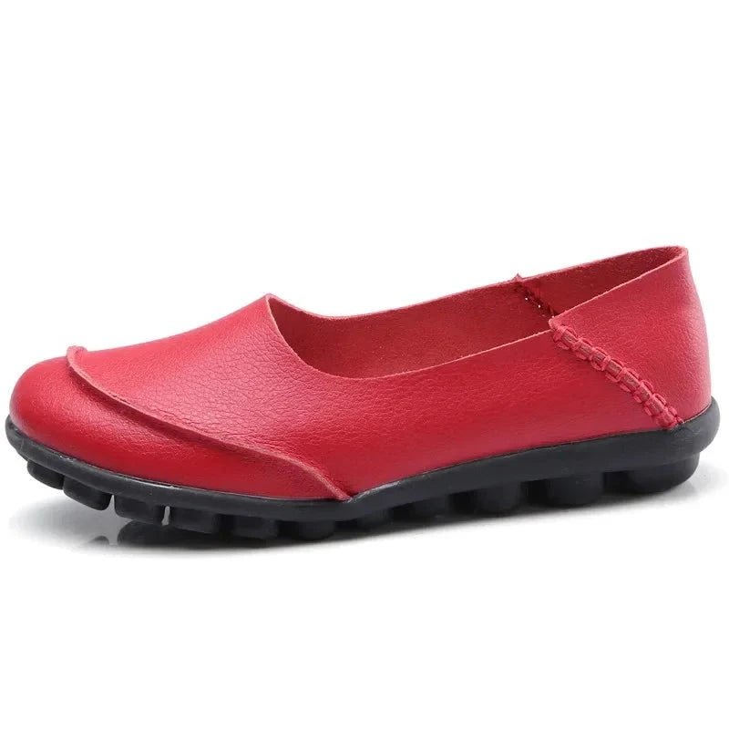 Echtes Leder Damen Casual Loafers