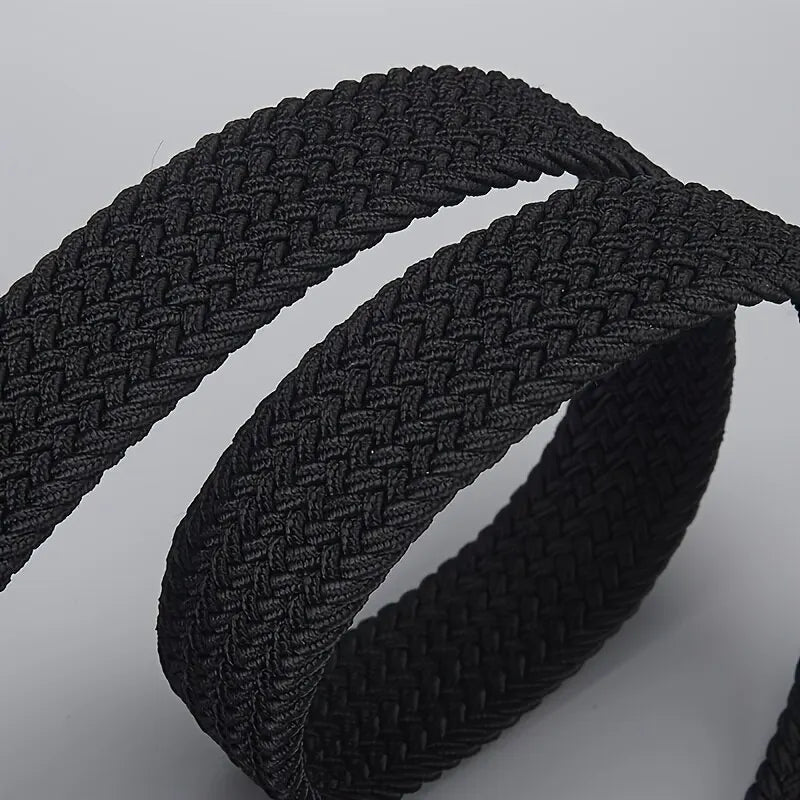 Casual woven elastic belt 