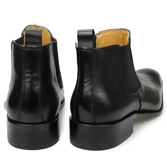 genuine leather ankle boots for men 