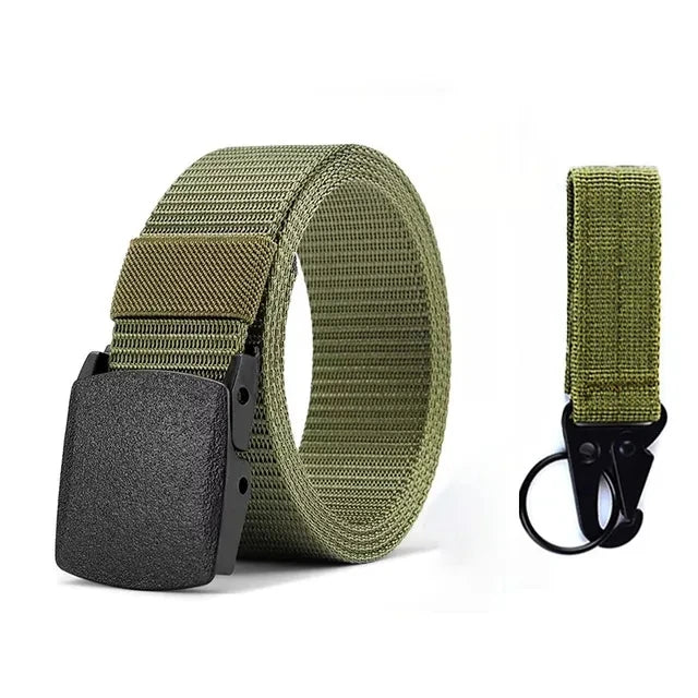 nylon belt with automatic buckle