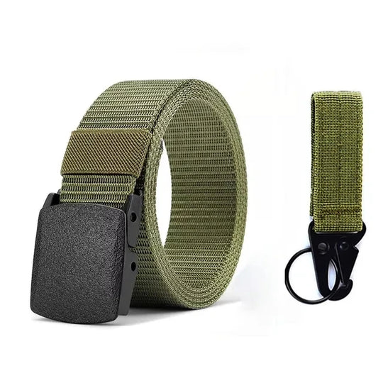 nylon belt with automatic buckle