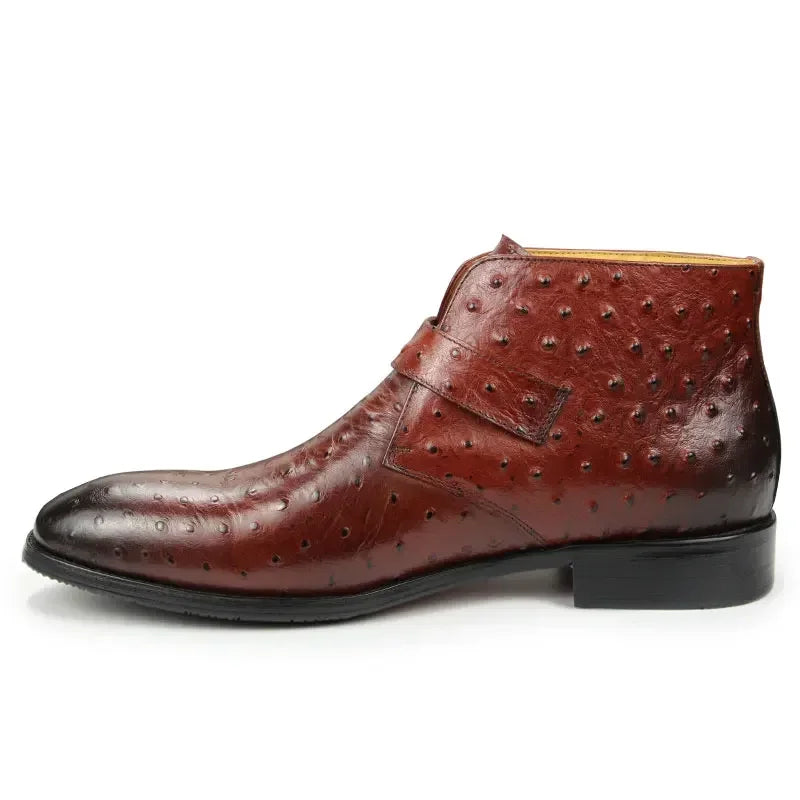 leather monk strap shoes for men 