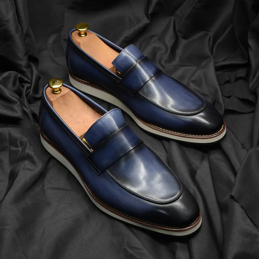 Luxe Leather Penny Loafers 