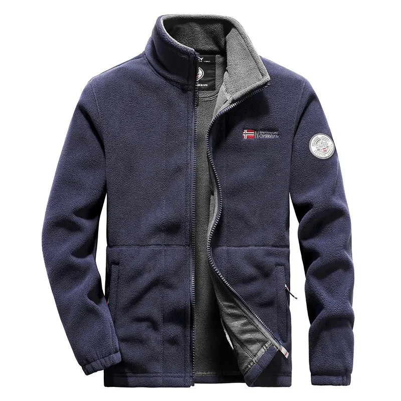 Fleece Jacket with Pockets Thicken Polar 