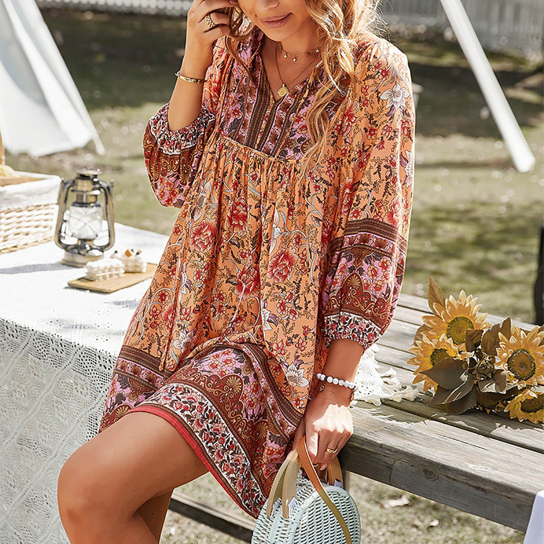 boho dresses with floral print