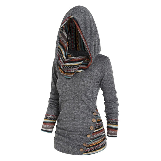 Ethnic style sweatshirt for women