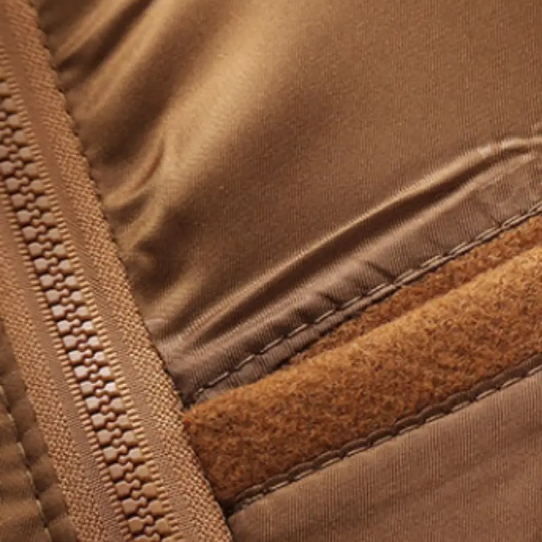 Men's winter jacket in camel