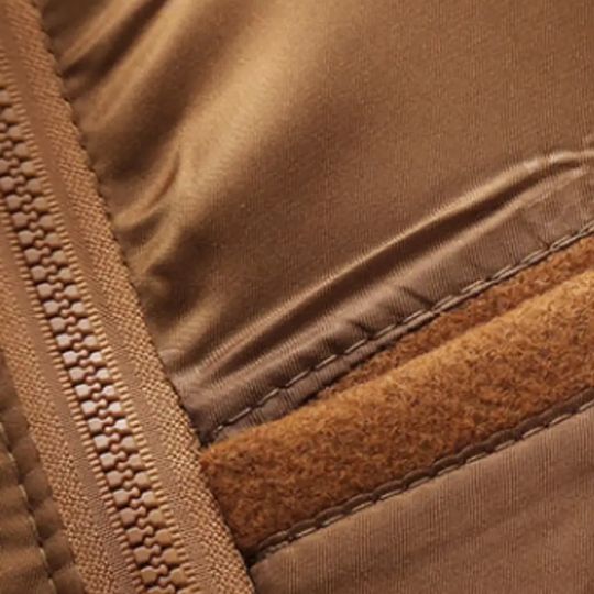 Men's winter jacket in camel